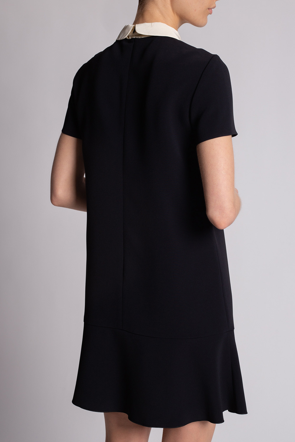 hariiart 様RED VALENTINOフリル袖 ブラック Aライン フレ Red Valentino // Black Side Ruffle T-Shirt – VSP Consignment